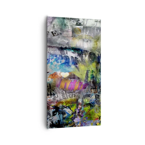 Impression sur toile - Image sur toile - Collage de souvenirs - 65x120 cm