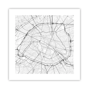 Affiche - Poster - Fleur de Paris - 40x40 cm