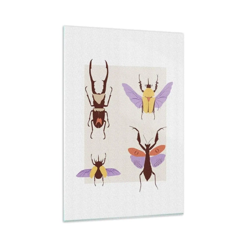 Impression sur verre - Image sur verre - Le monde des insectes - 80x120 cm