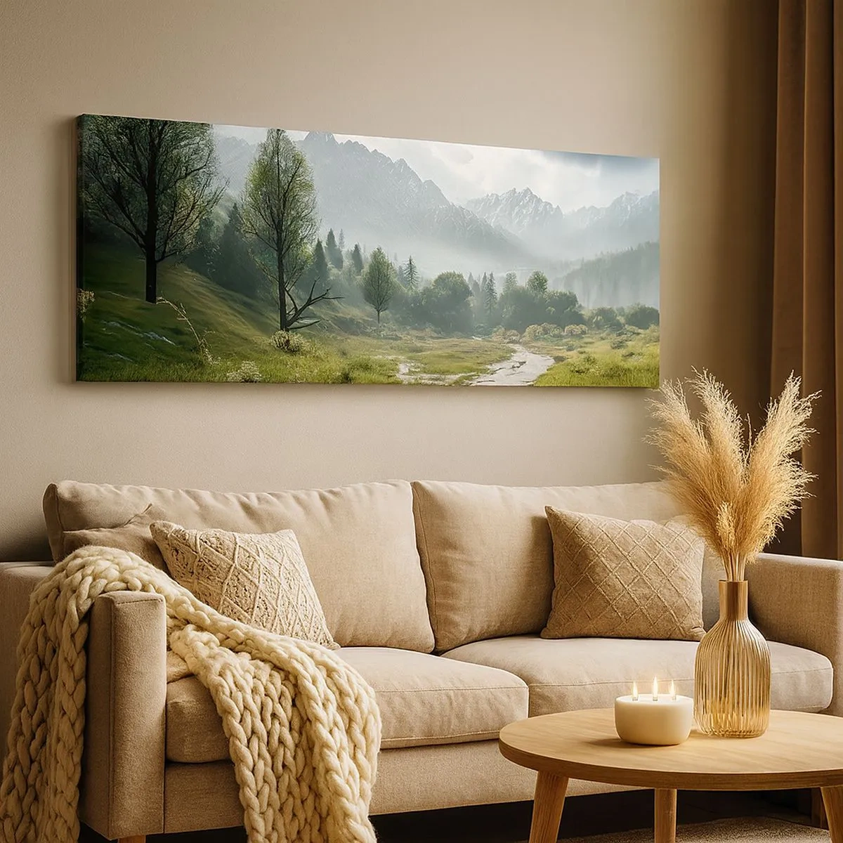 Impression sur toile - Image sur toile - Aller et retour - 100x40 cm