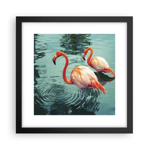 Affiche dans un cadre noir - Poster - Nous sommes à la mode maintenant - 30x30 cm