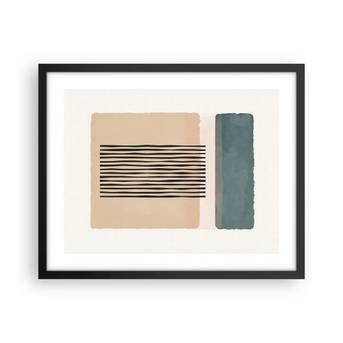 Affiche dans un cadre noir - Poster - Tout est en ordre - 50x40 cm