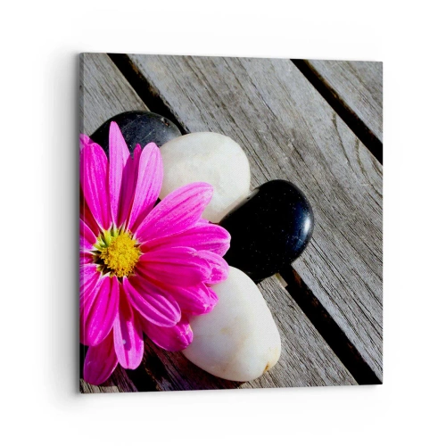 Impression sur toile - Image sur toile - Repos sur la jetée - 70x70 cm