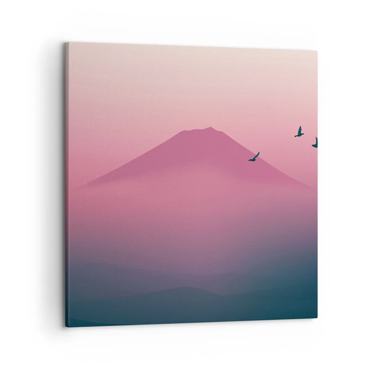 Impression sur toile - Image sur toile - Des pèlerins au dessus des nuages - 50x50 cm