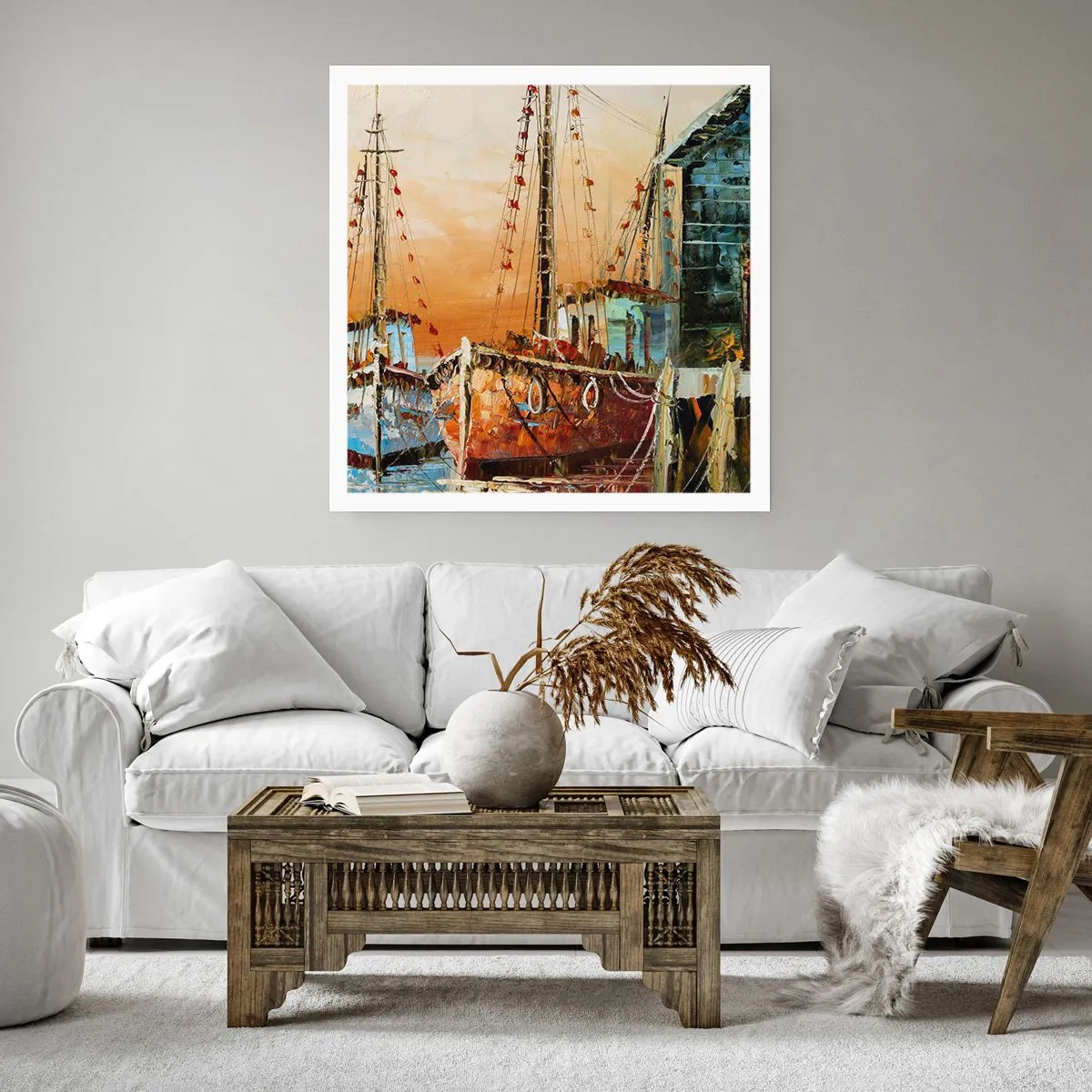 Affiche - Poster - Retour tranquille - 60x60 cm