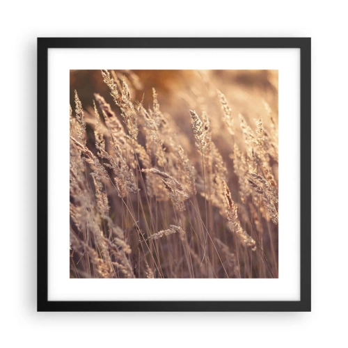 Affiche dans un cadre noir - Poster - Prêt à accueillir l'automne - 40x40 cm