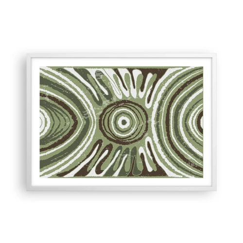Affiche dans un cadre blanc - Poster - Une explosion d'émotions - 70x50 cm