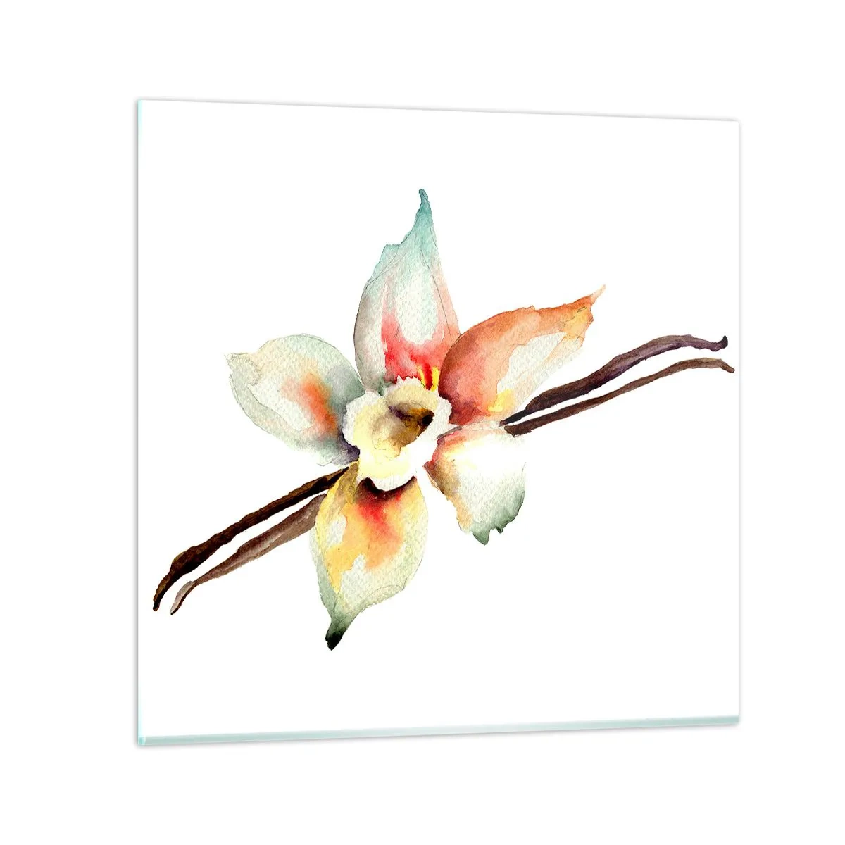 Impression sur verre - Image sur verre - Douceur de couleur renversée - 40x40 cm