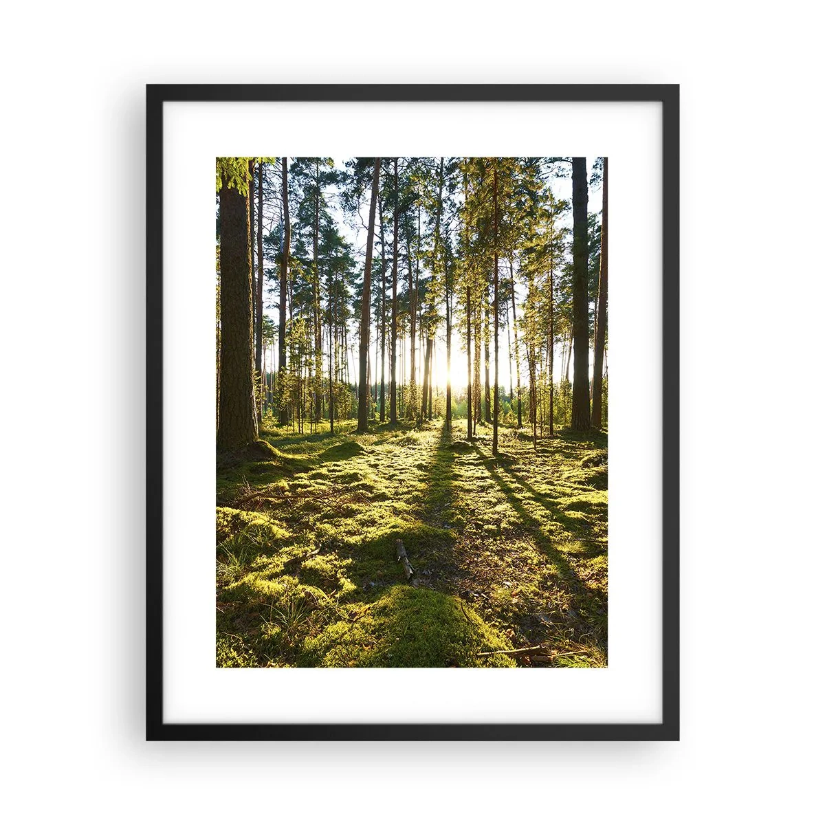 Affiche dans un cadre noir - Poster - … Derrière les sept forêts - 40x50 cm