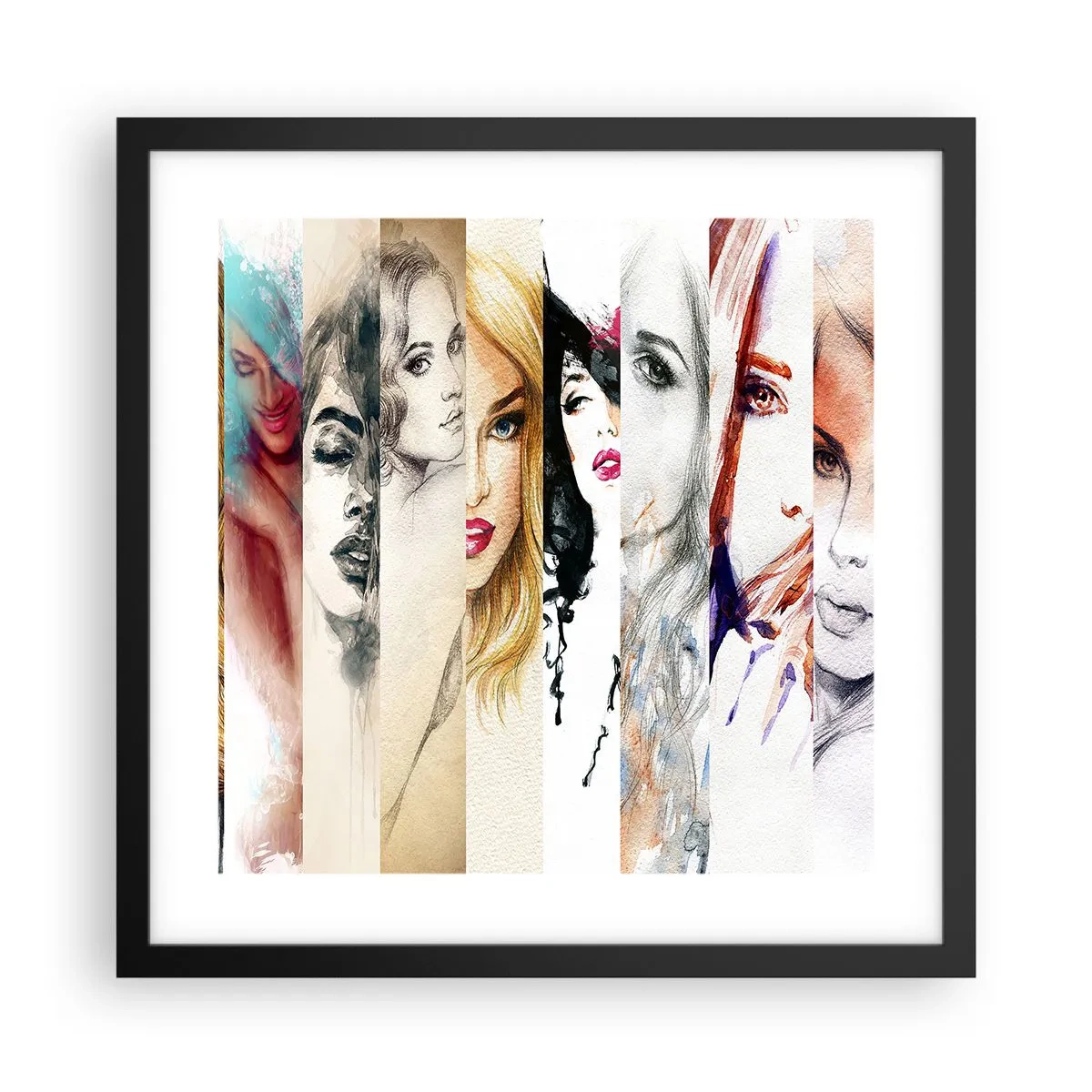 Affiche dans un cadre noir - Poster - Et c'est toujours TOI - 40x40 cm