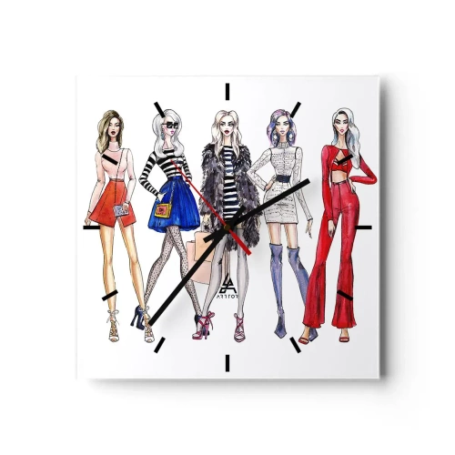 Horloge murale - Pendule murale - Every week Fashion Week - 40x40 cm