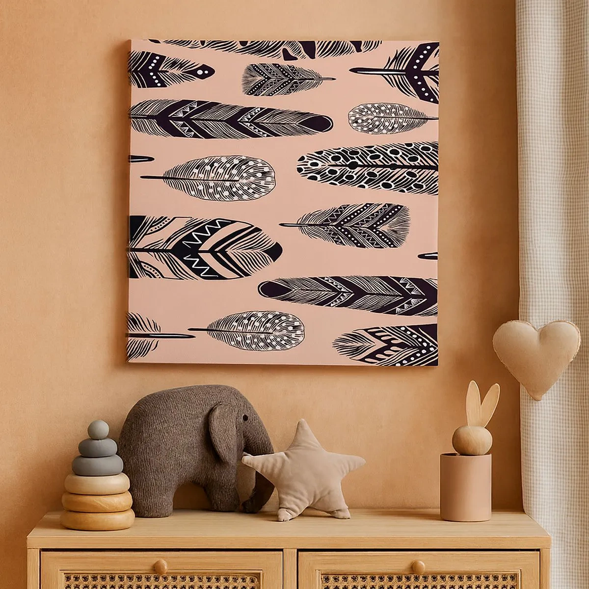 Impression sur toile - Image sur toile - Collection indienne - 30x30 cm