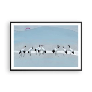 Affiche dans un cadre noir - Poster - Après une chaude journée - 91x61 cm