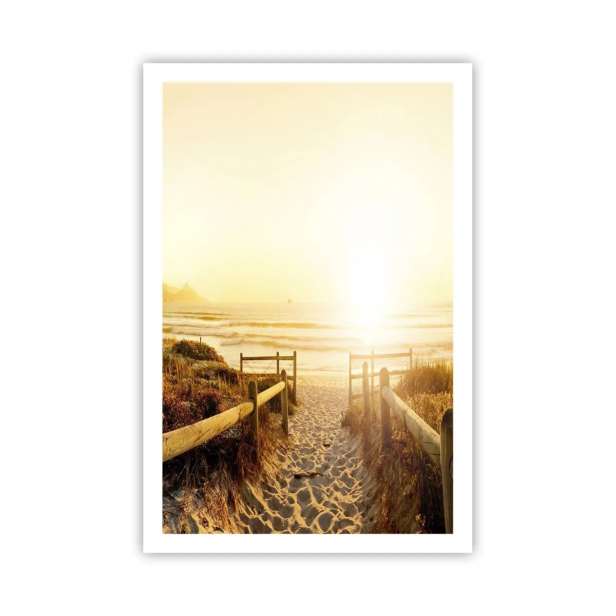 Affiche - Poster - A travers la dune, vers le soleil - 61x91 cm