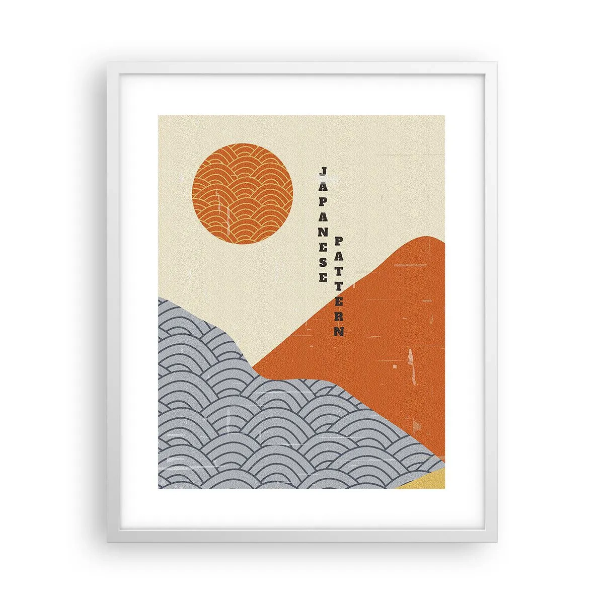 Affiche dans un cadre blanc - Poster - Dans l'esprit japonais - 40x50 cm