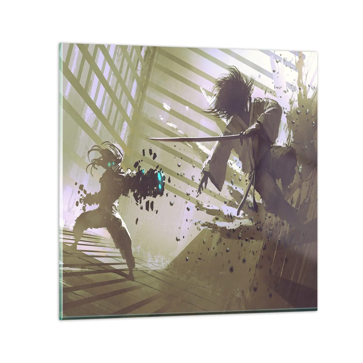 Impression sur verre - Image sur verre - Et tu peux être un samouraï - 60x60 cm