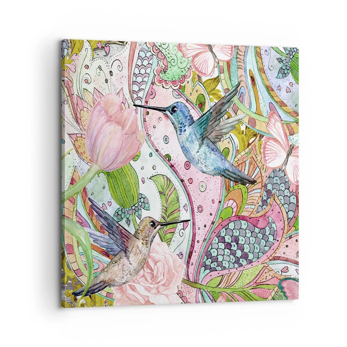 Impression sur toile - Image sur toile - Empêtré dans les vignes - 60x60 cm