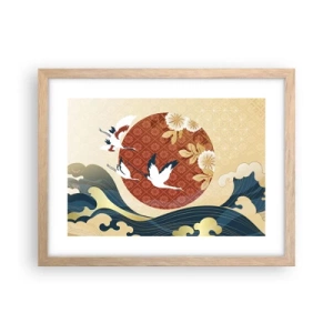 Affiche dans un chêne clair - Poster - Conte japonnais - 40x30 cm