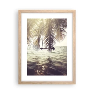 Affiche dans un chêne clair - Poster - Vous pouvez vous balancer dans les nuages ​​à volonté - 30x40 cm