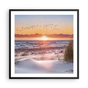 Affiche dans un cadre noir - Poster - Paysage horizontal - 60x60 cm