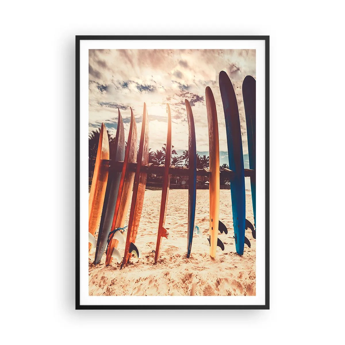 Affiche dans un cadre noir - Poster - Bonne nuit, à demain - 70x100 cm