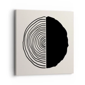 Impression sur toile - Image sur toile - Moitié-moitié - 40x40 cm