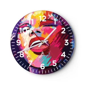 Horloge murale - Pendule murale - Chante toute ma vie - 30x30 cm