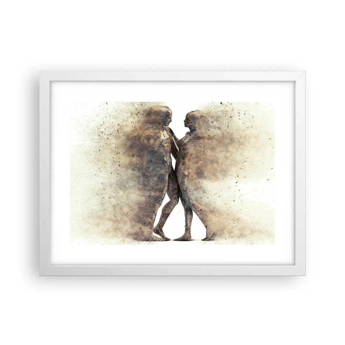 Affiche dans un cadre blanc - Poster - Ils sont sortis de la poussière pour aimer - 40x30 cm