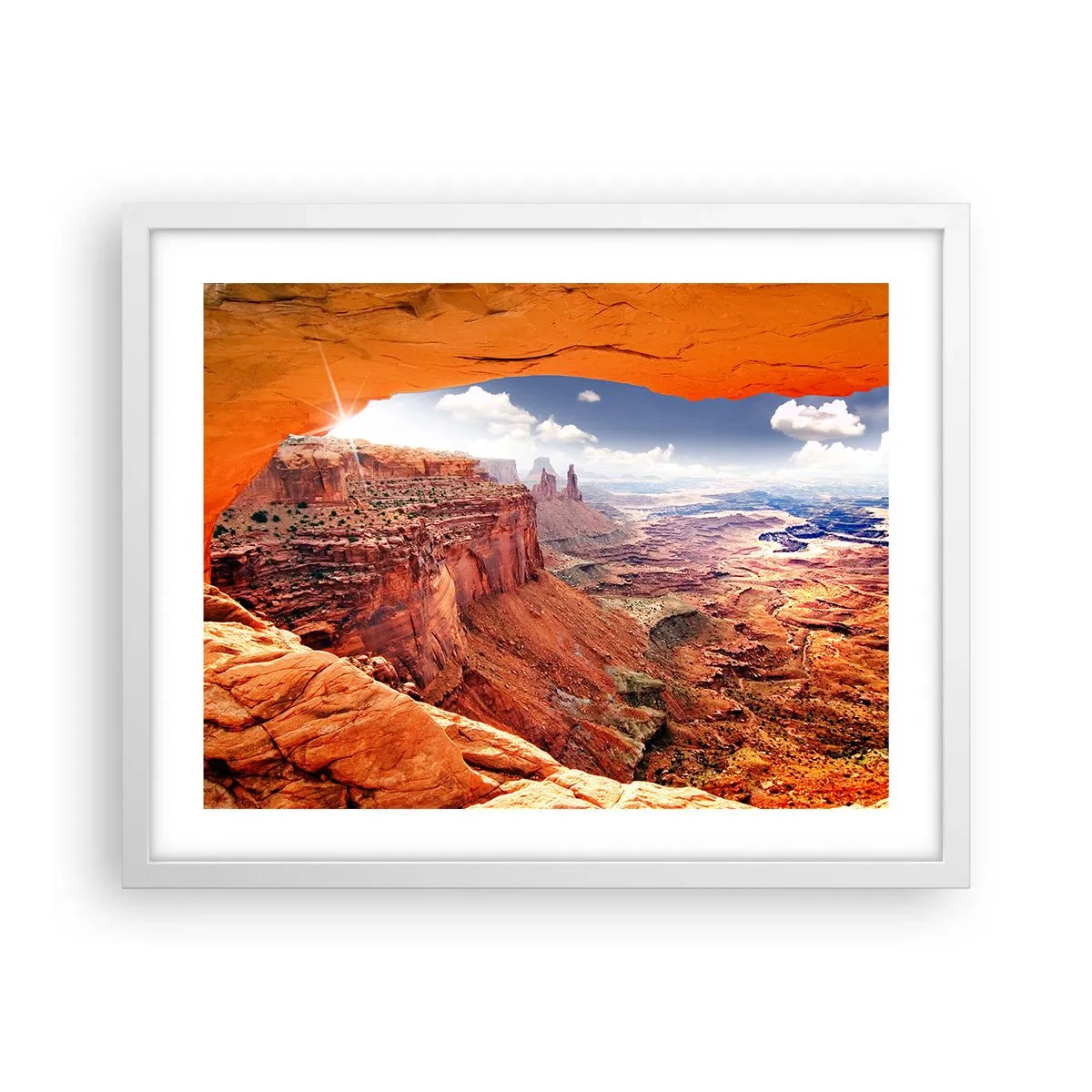 Affiche dans un cadre blanc - Poster - Sculpté par la nature elle-même - 50x40 cm