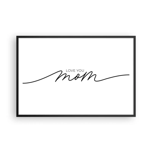 Affiche dans un cadre noir - Poster - Grand chamboulement - 91x61 cm