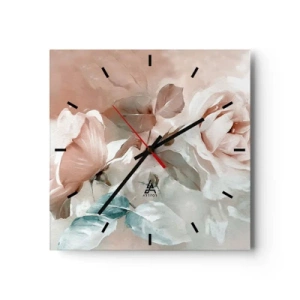 Horloge murale - Pendule murale - L'esprit du romantisme - 40x40 cm