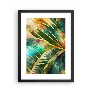 Affiche dans un cadre noir - Poster - Les couleurs des tropiques - 30x40 cm