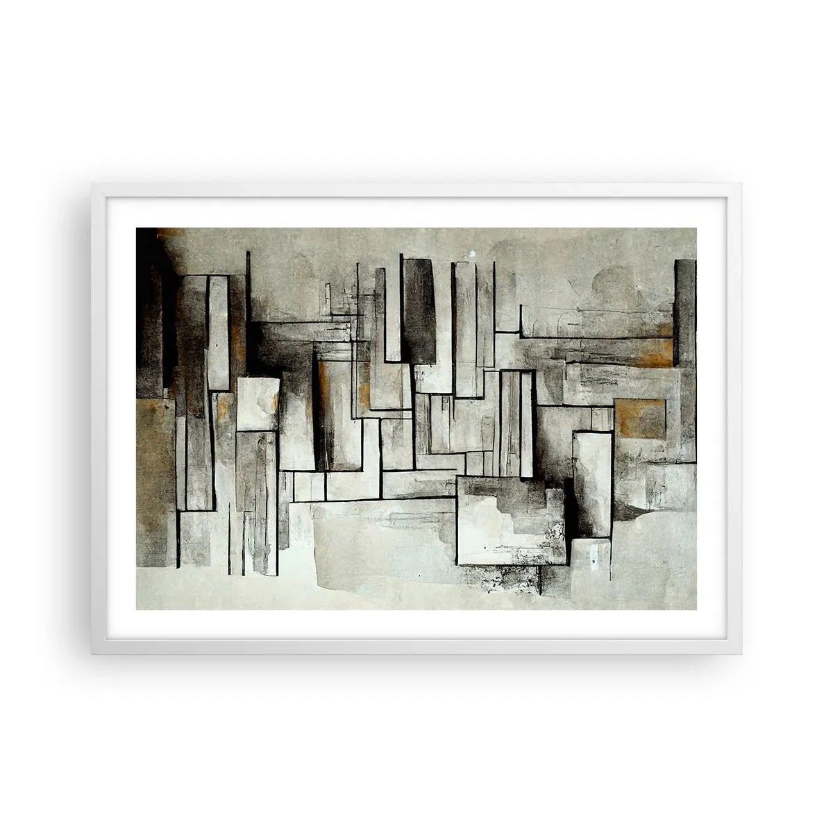 Affiche dans un cadre blanc - Poster - Le pouvoir de la simplicité - 70x50 cm