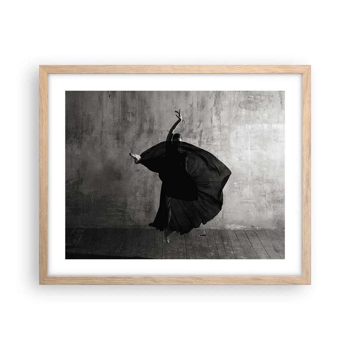 Affiche dans un chêne clair - Poster - Pas plein de passion - 50x40 cm
