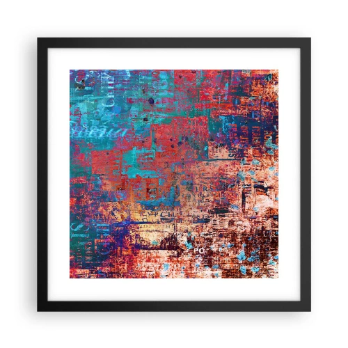 Affiche dans un cadre noir - Poster - Mémoire et oubli - 40x40 cm