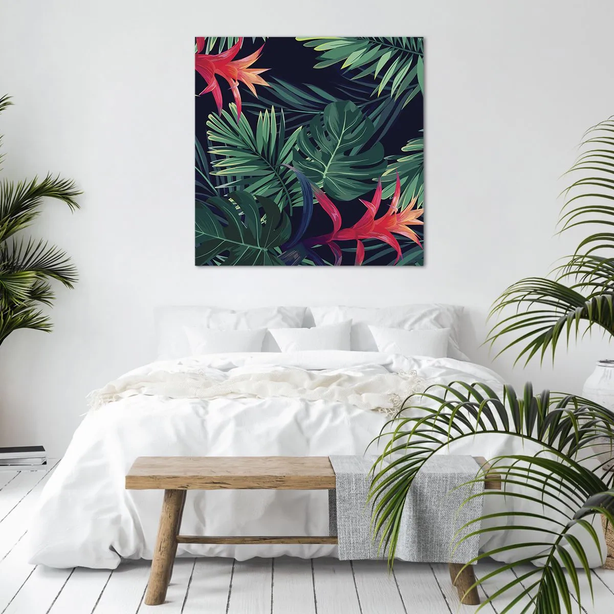 Impression sur toile - Image sur toile - immergé dans la nature - 30x30 cm