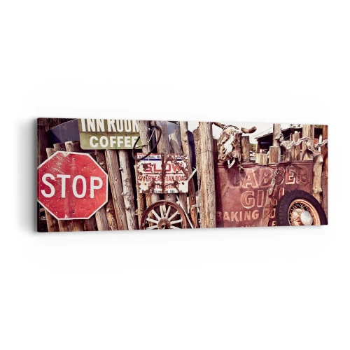 Impression sur toile - Image sur toile - Et le temps s'est arrêté - 90x30 cm