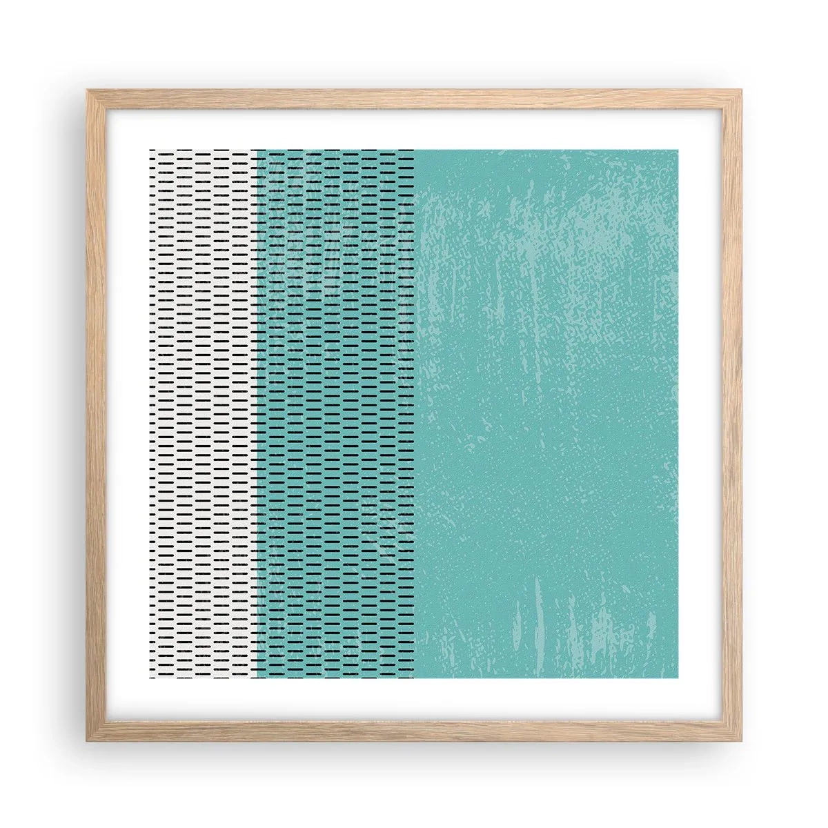 Affiche dans un chêne clair - Poster - Composition équilibrée - 50x50 cm