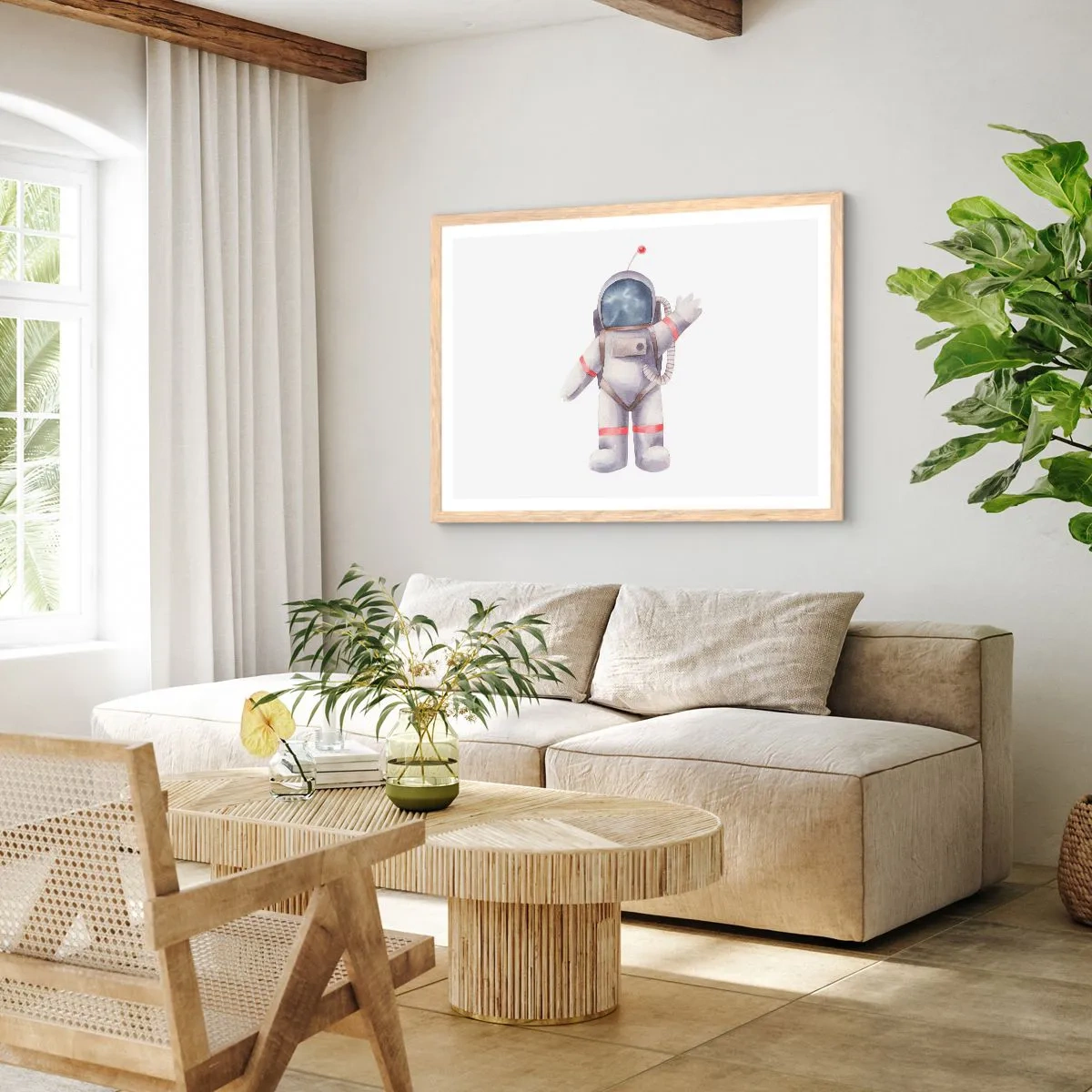 Affiche dans un chêne clair - Poster - C'est tout pour le moment! - 70x50 cm