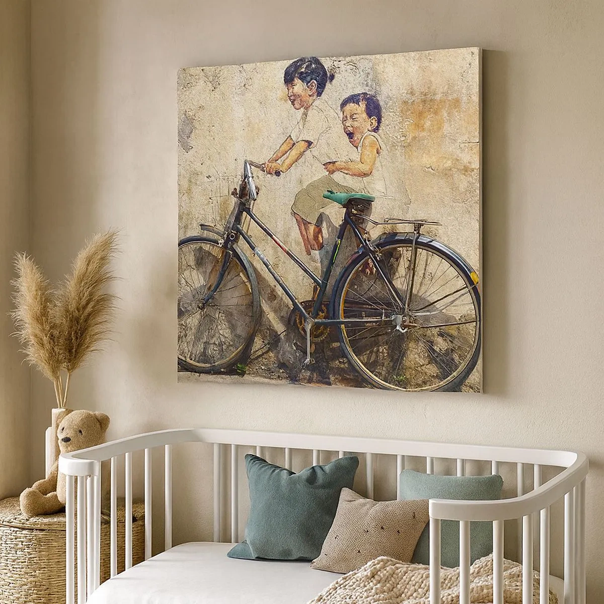 Impression sur toile - Image sur toile - Vrai ou faux? - 30x30 cm