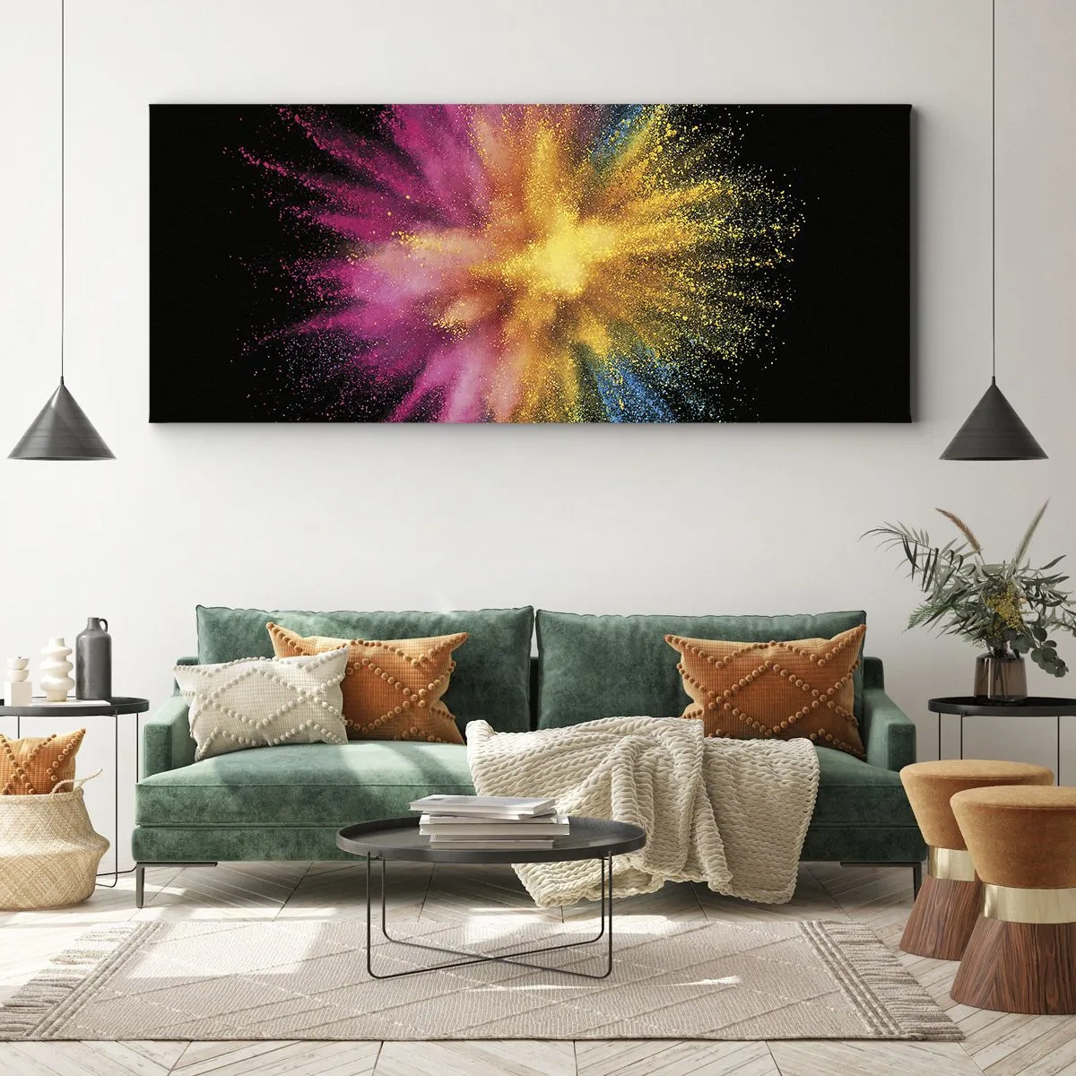 Impression sur toile - Image sur toile - Origine des couleurs - 100x40 cm
