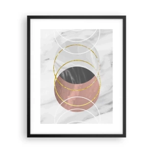 Affiche dans un cadre noir - Poster - Musique des sphères - 40x50 cm