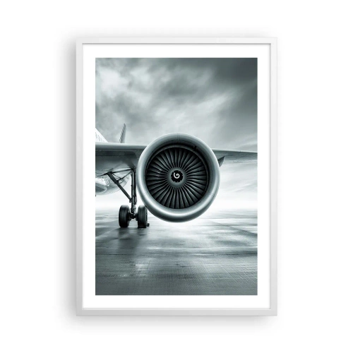 Affiche dans un cadre blanc - Poster - Sent la force! - 50x70 cm