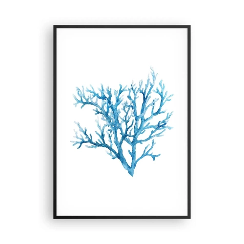 Affiche dans un cadre noir - Poster - Filigrane nautique - 70x100 cm