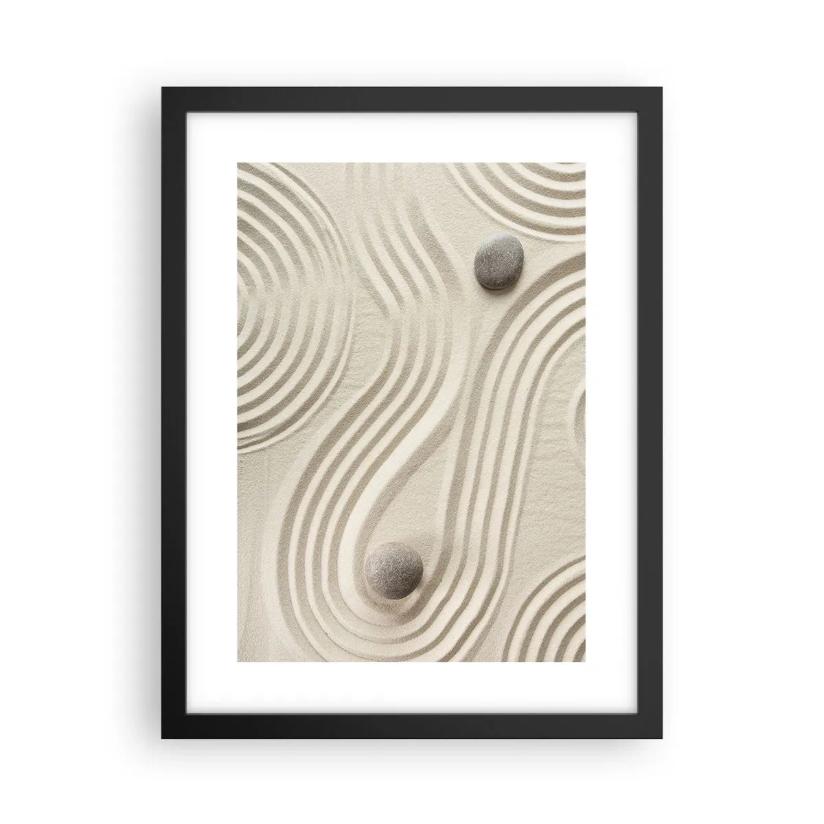 Affiche dans un cadre noir - Poster - Touche de chaleur - 30x40 cm