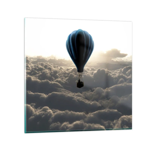 Impression sur verre - Image sur verre - Un vagabond au dessus des nuages - 40x40 cm