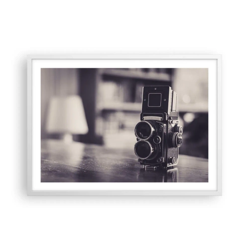 Affiche dans un cadre blanc - Poster - La magie de la photographie ancienne - 70x50 cm