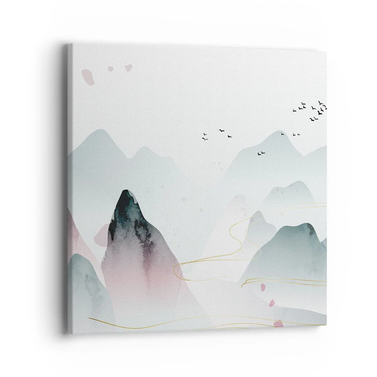 Impression sur toile - Image sur toile - Au-delà des sommets - 40x40 cm