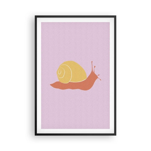 Affiche dans un cadre noir - Poster - Il n'y a pas d'urgence - 61x91 cm