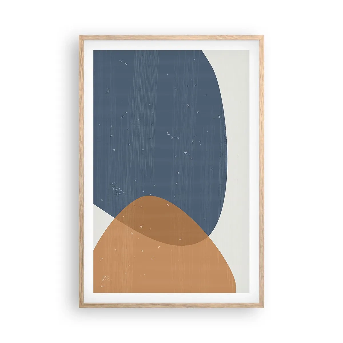 Affiche dans un chêne clair - Poster - Ovales et influences - 61x91 cm